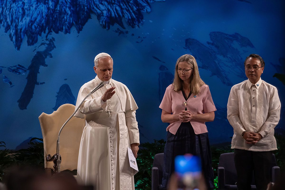 World must come together to fight climate change, Pope Leo says ...