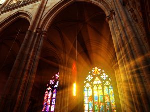 Interior of St. Vitus Cathedral, Prague, Czech Republic