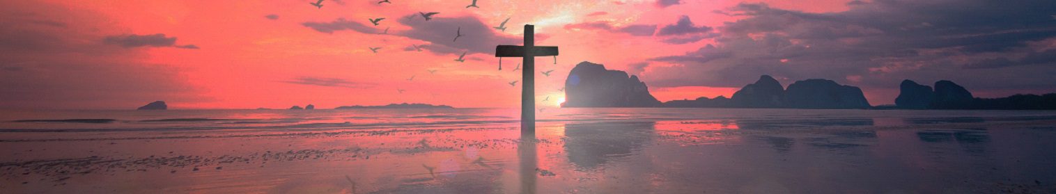 Image of cross at sunrise