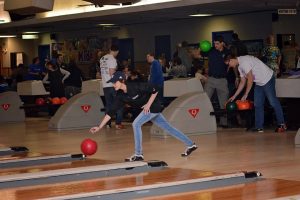 woman bowling