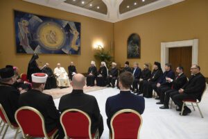 Pope thanks Ukrainian religious leaders for unity in the face of conflict