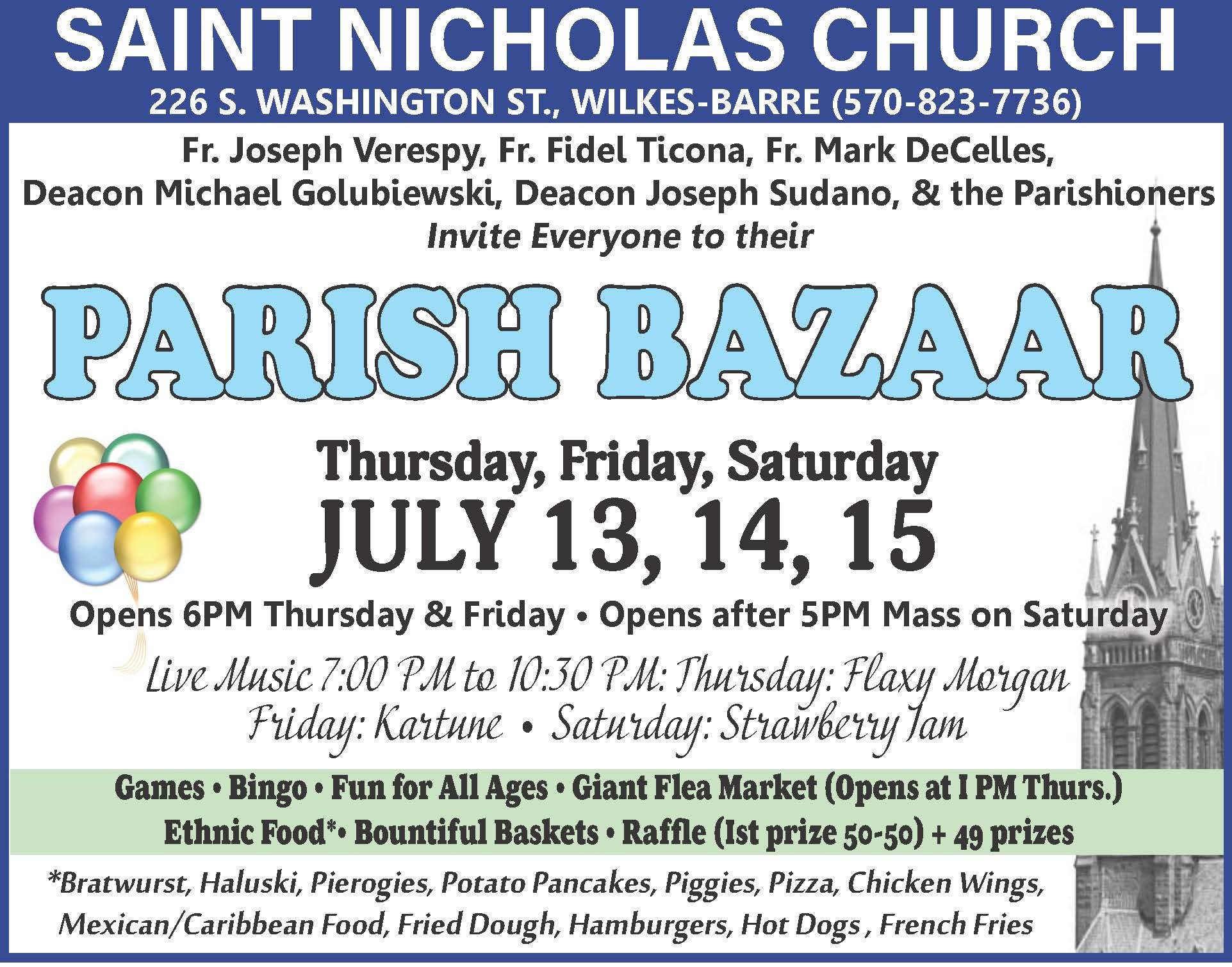 Summer Bazaars, Festivals & Picnics 2023 – Diocese of Scranton