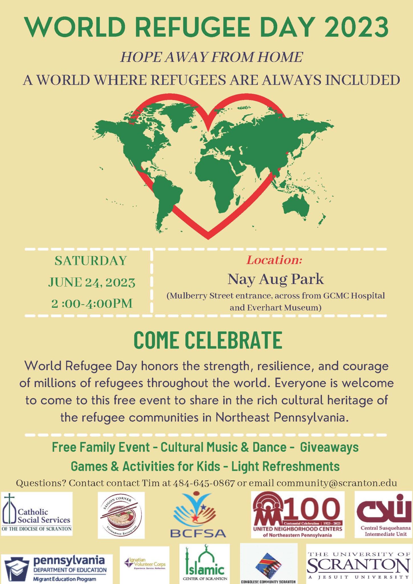 Community invited to participate in World Refugee Day celebration June ...