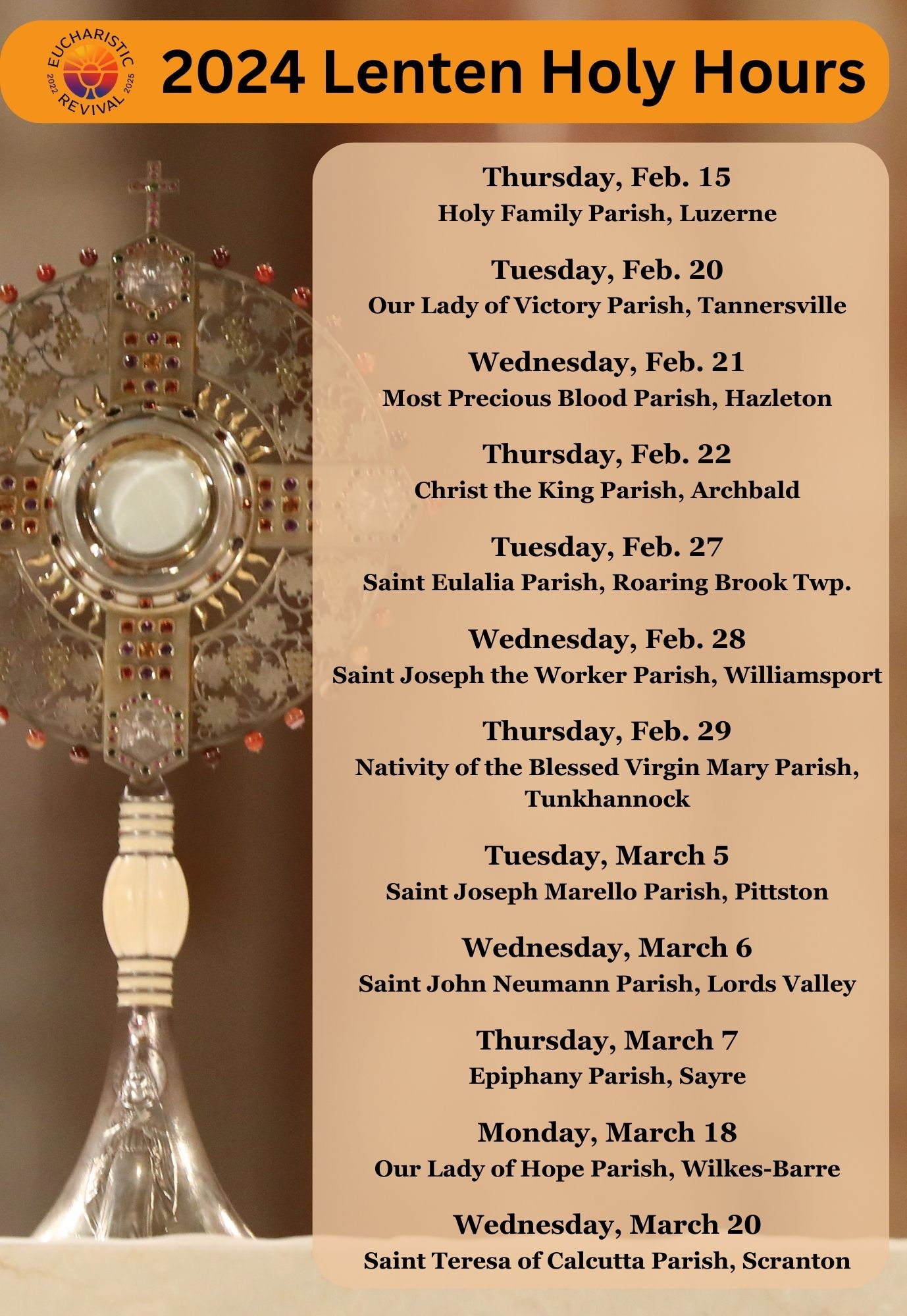 National Eucharistic Revival Diocese of Scranton
