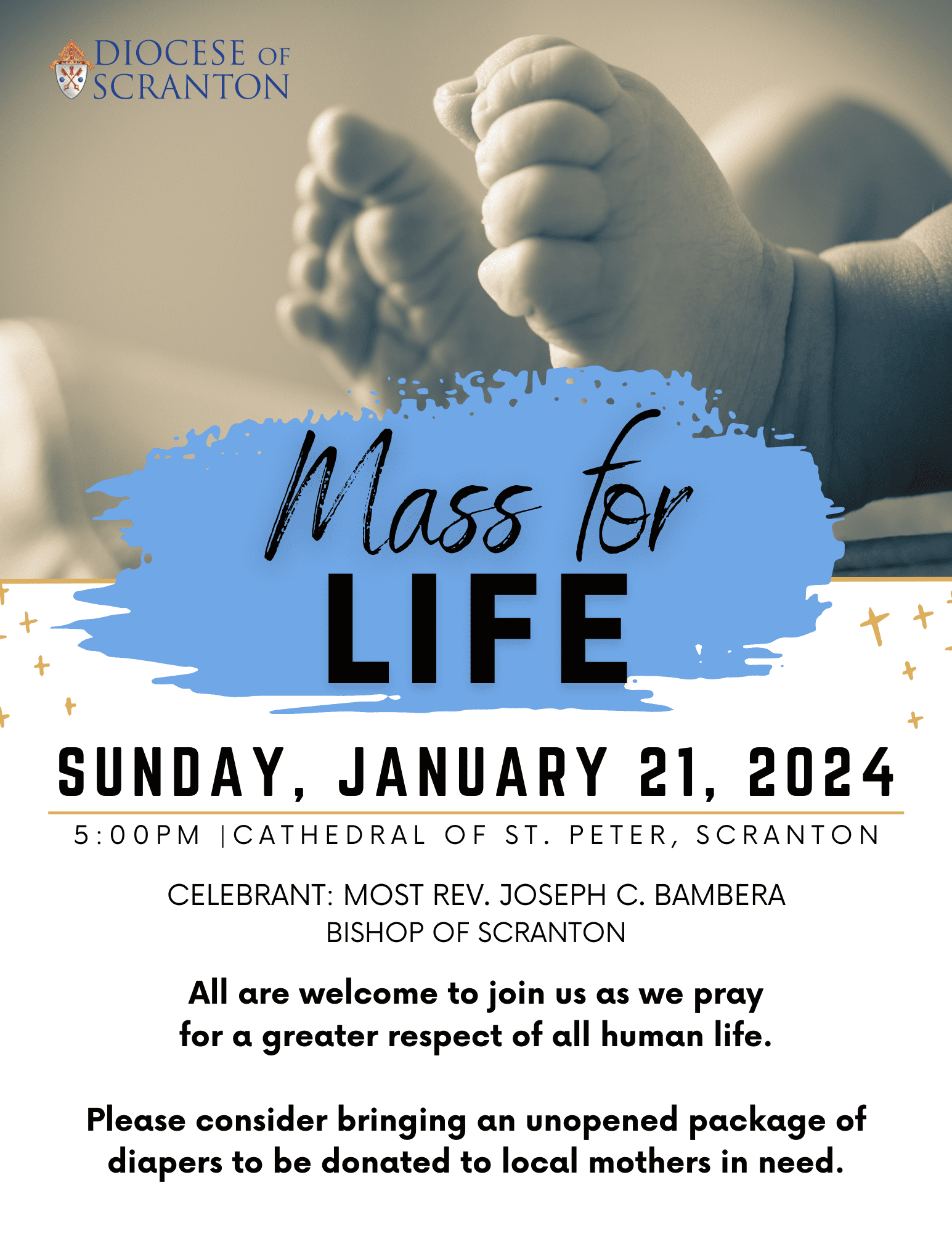 Diocese of Scranton to hold ‘Mass for Life’ on Jan. 21 at Cathedral of