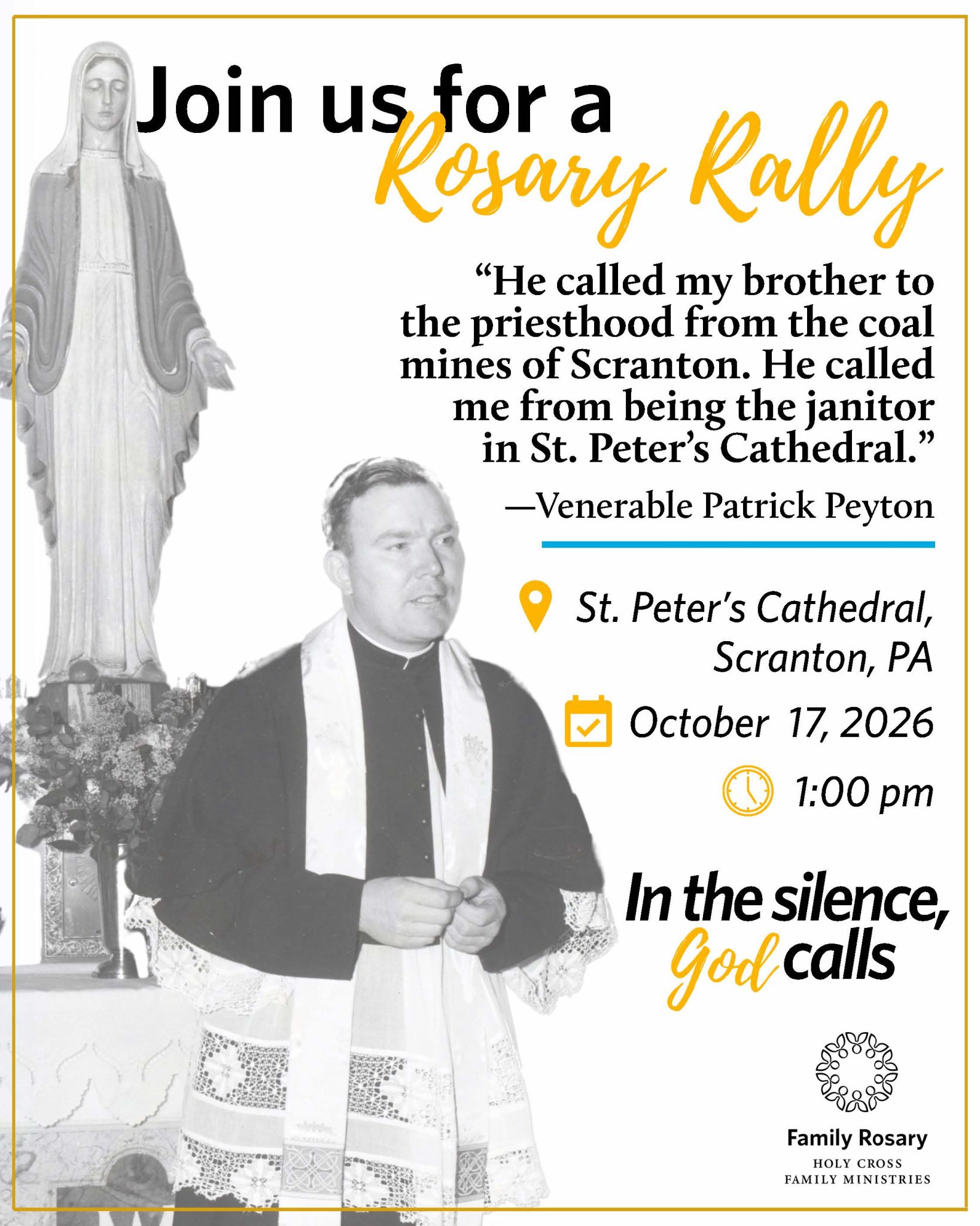 Rosary Rally to be held at Cathedral of Saint Peter Oct. 17